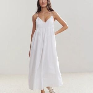 Jenni Kayne Scoop Neck Cove Dress white in size S